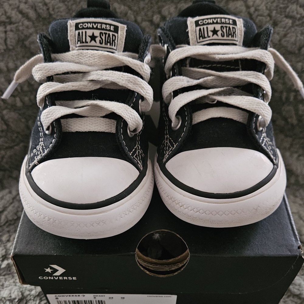 Converse Kids Black and White Sneakers